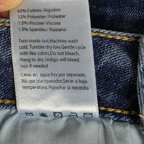 RISEN Jeans Women’s Size 13/31 Straight Leg Denim - Picture 6 of 9